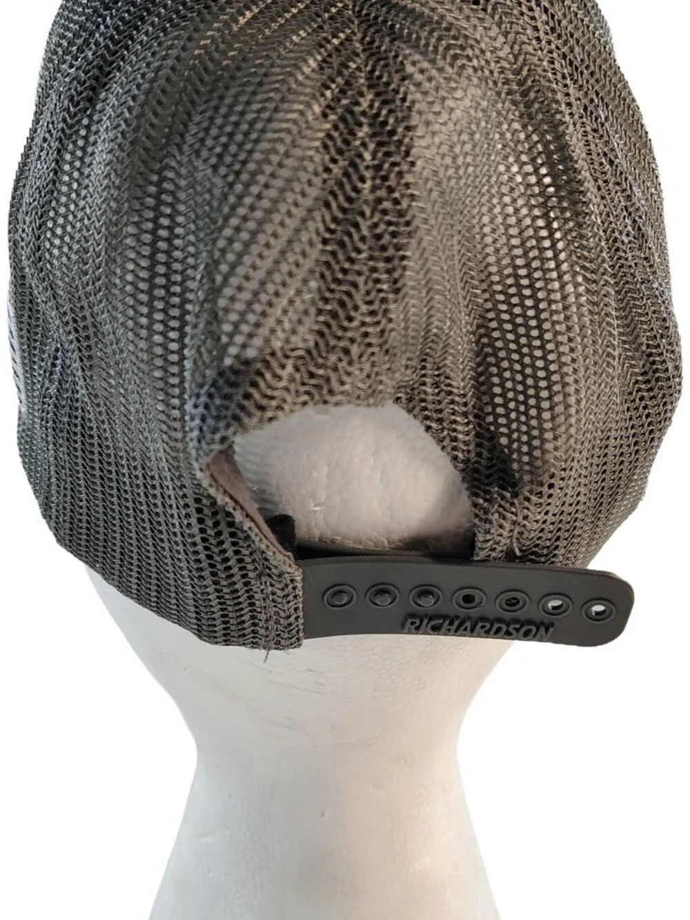 Mens Dark Gray & Black Adjustable Mesh Back John Deere Pape Machinery Brand Cap
